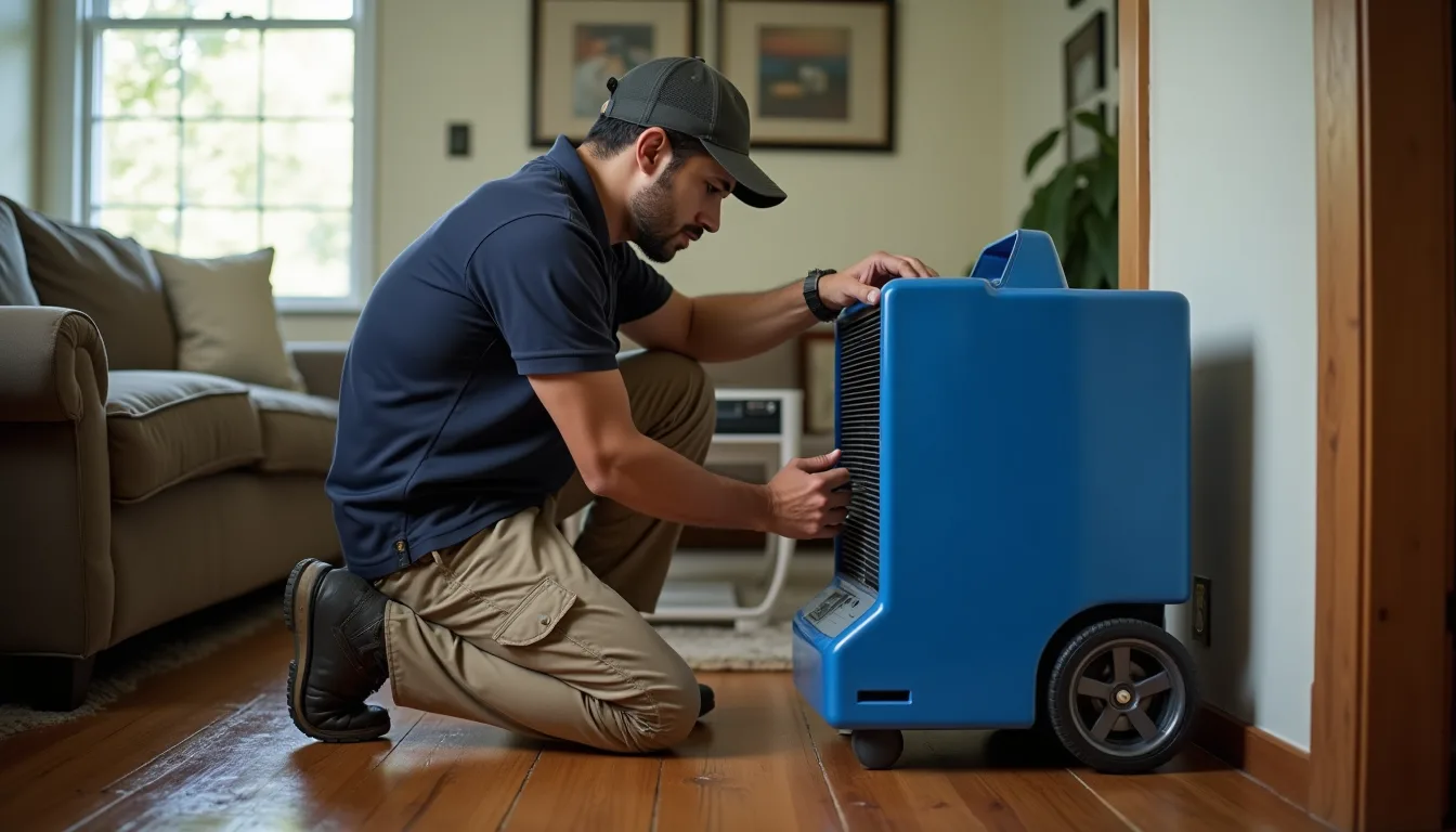 Water damage restoration service
